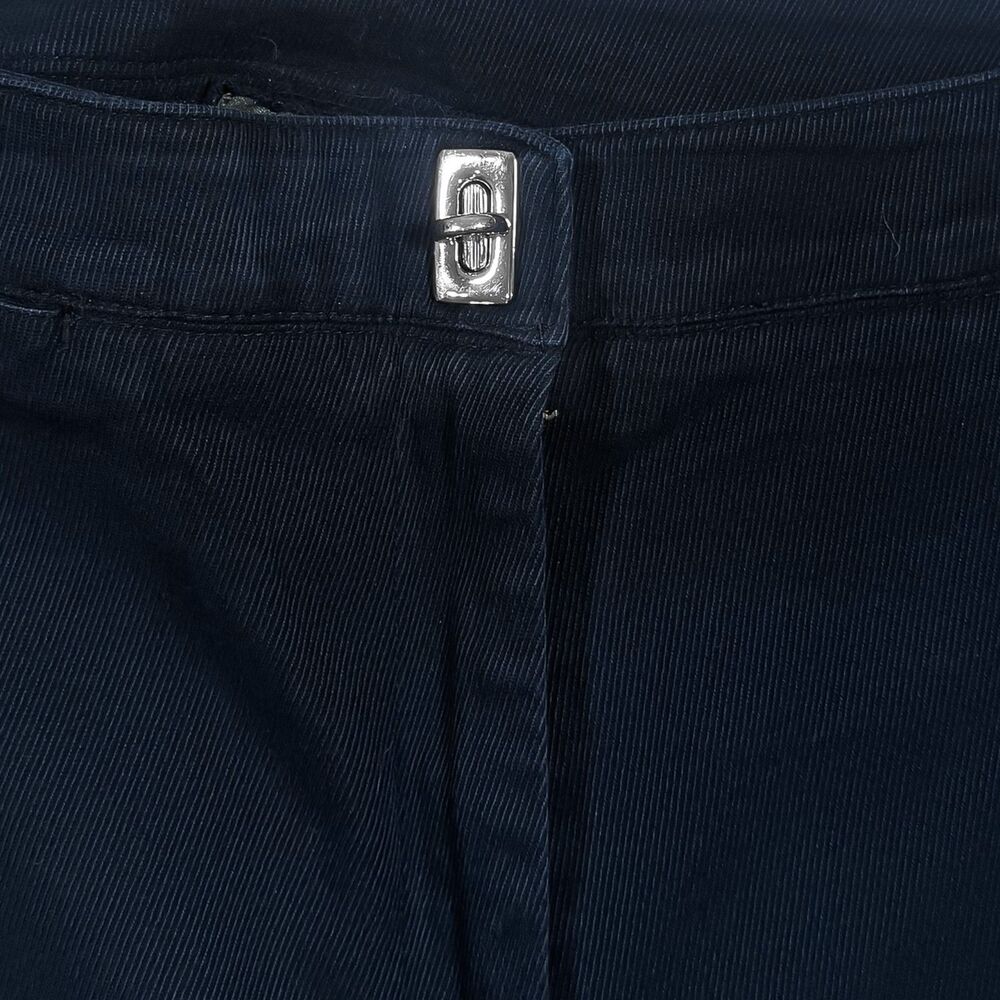 Ralph Lauren Chino Pants Navy Blue Cotton Twill Preppy High Waisted Trousers 10 - Picture 4 of 9